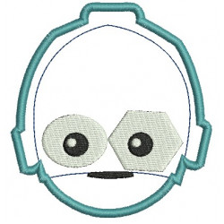 StickmStickmuster - Roboter Robo Kopf Appli